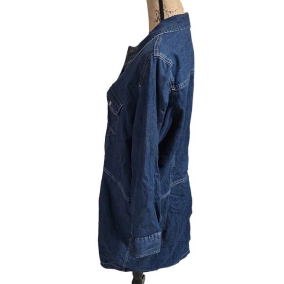 LEVIS Red Tab‎ Long Sleeve Plus Ellie Denim Shirt Dress size 2X - Picture 5 of 12